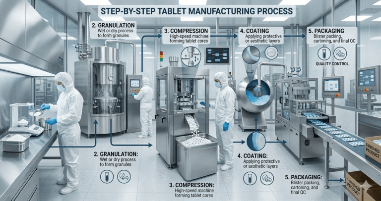 Tablet Manufacturing Process In Pharma Industry