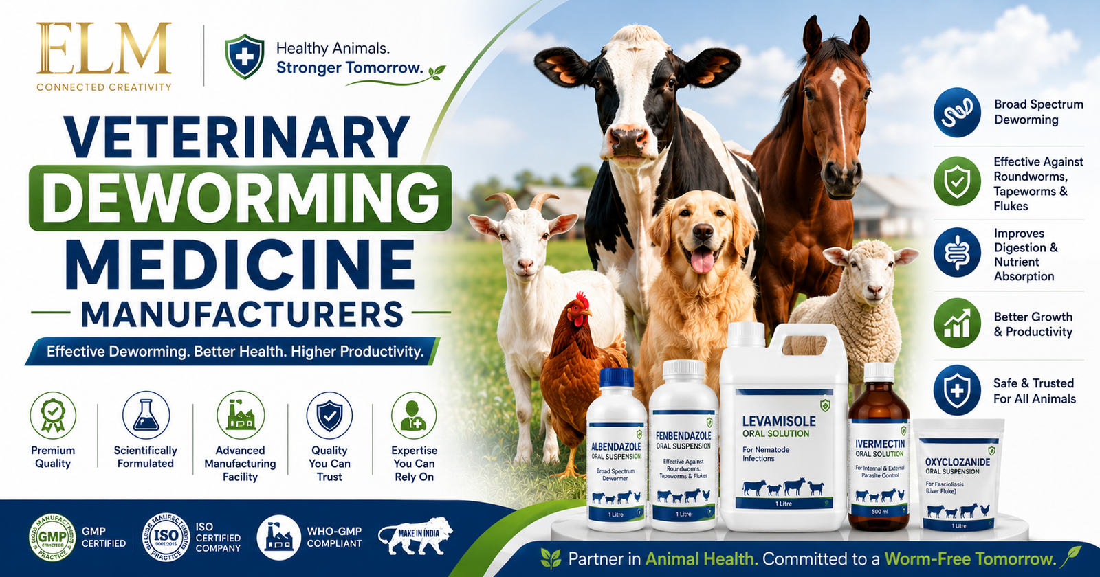 Leading Veterinary Deworming Medicine Manufacturers | Quality Animal Healthcare Solutions