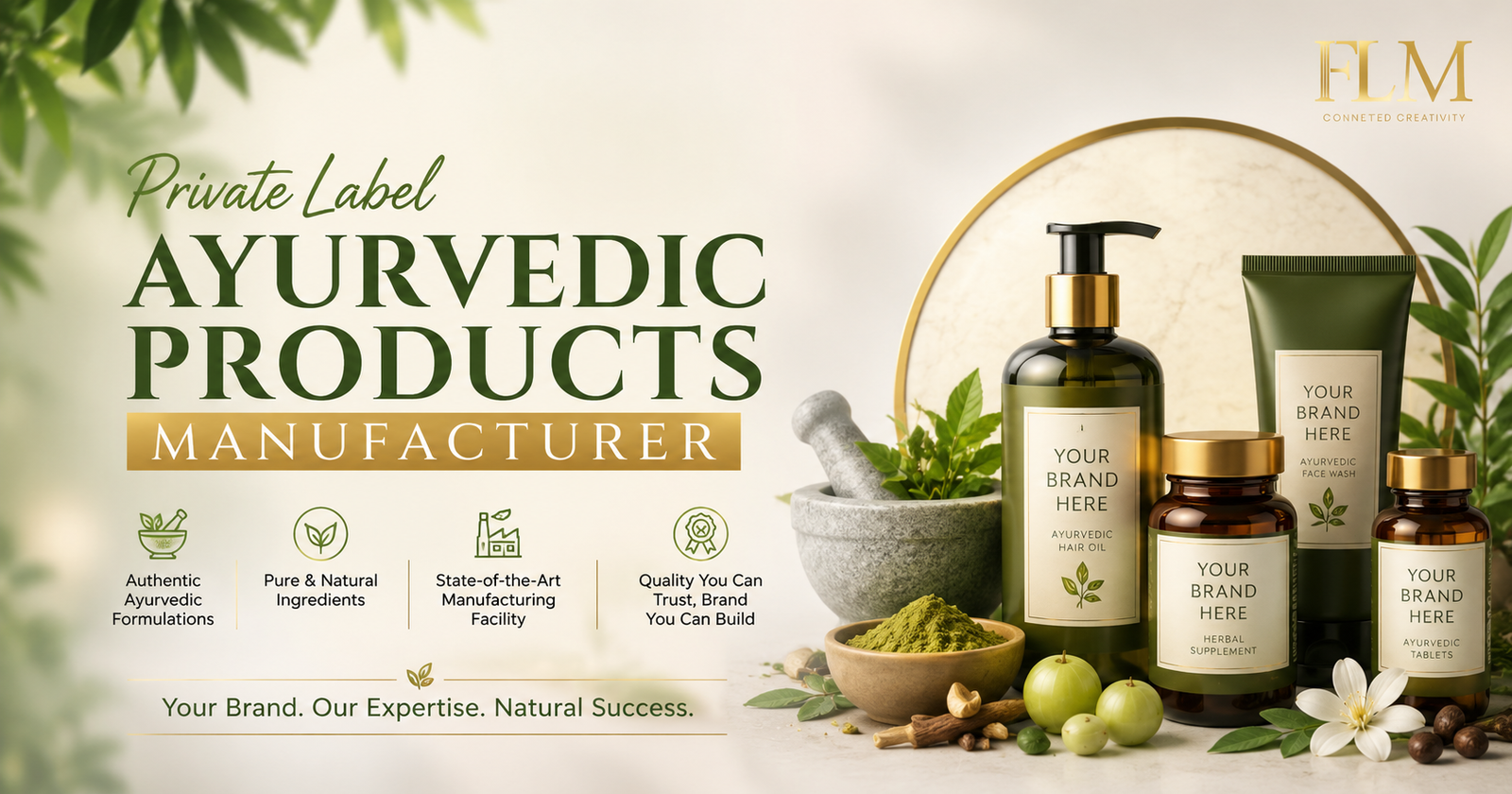 Leading Private Label Ayurvedic Products Manufacturer | GMP Certified