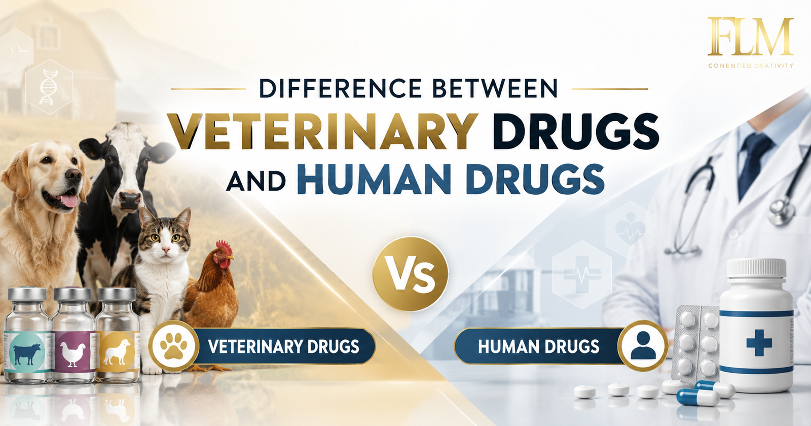 Difference Between Veterinary Drugs And Human Drugs – 7 Major Differences You Should Know