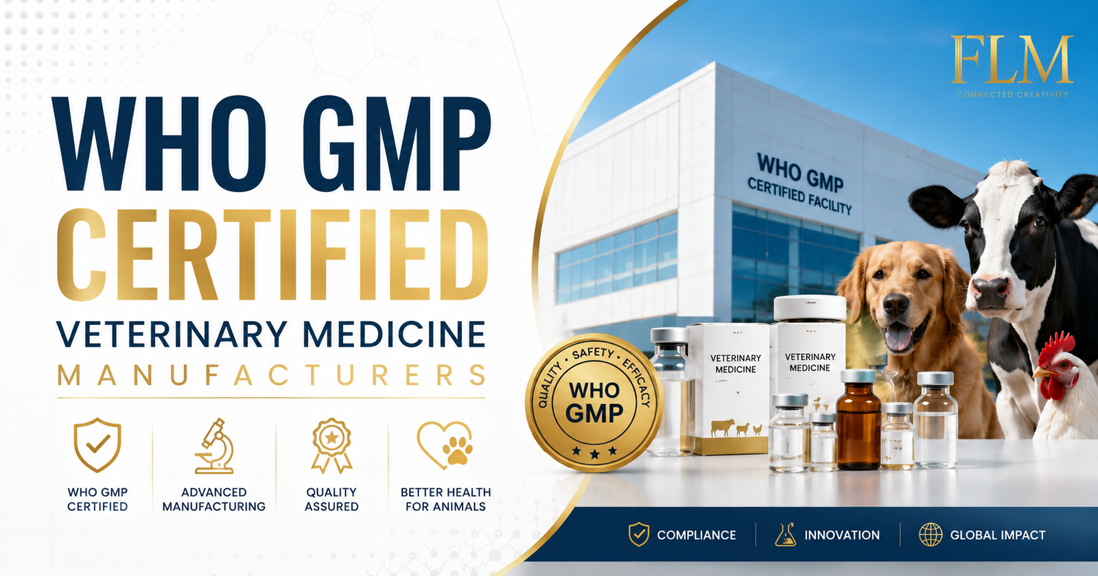 WHO GMP Certified Veterinary Medicine Manufacturers | High-Quality Veterinary Pharma