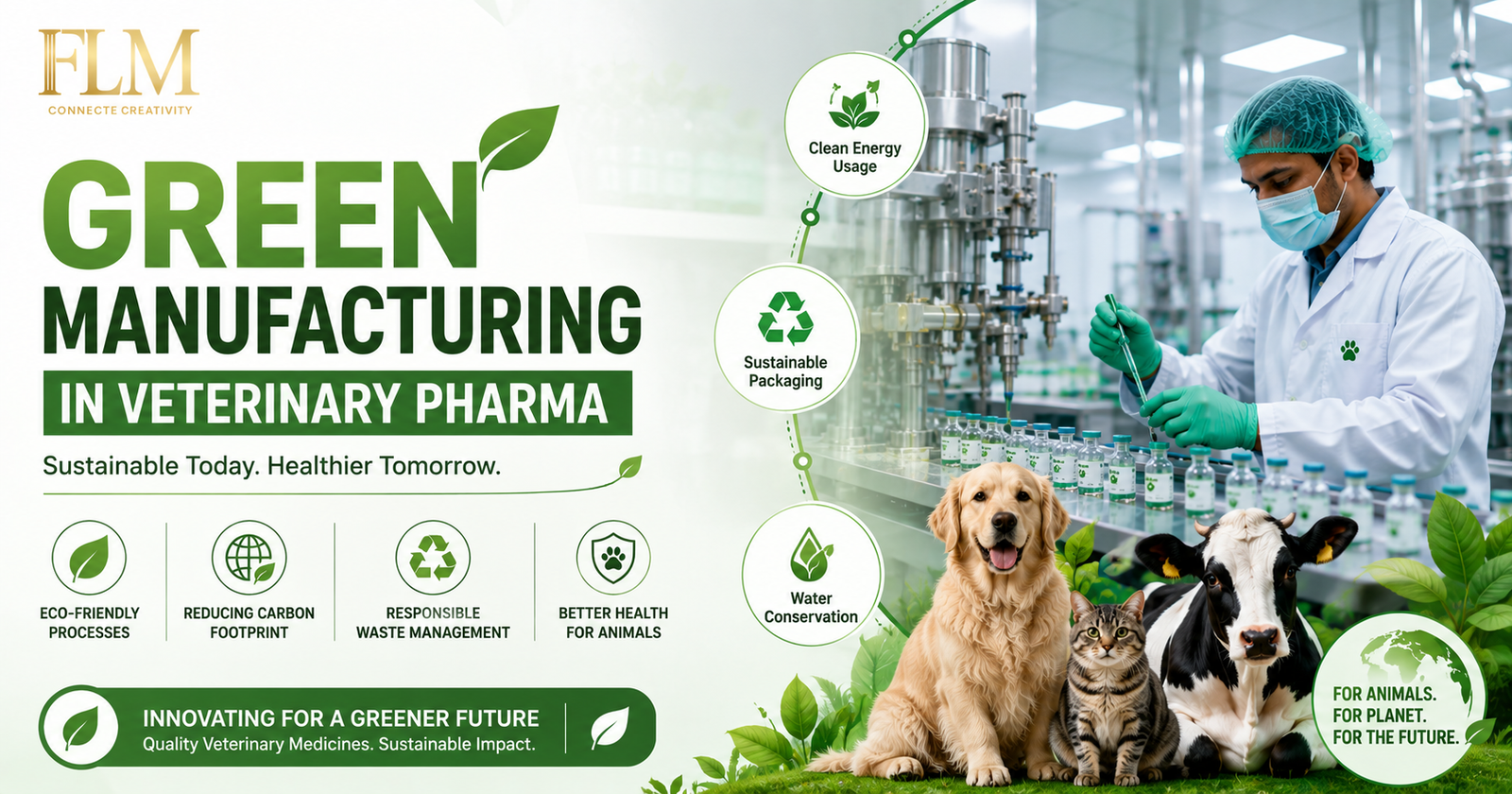 Green Manufacturing In Veterinary Pharma: Sustainable Practices & Benefits