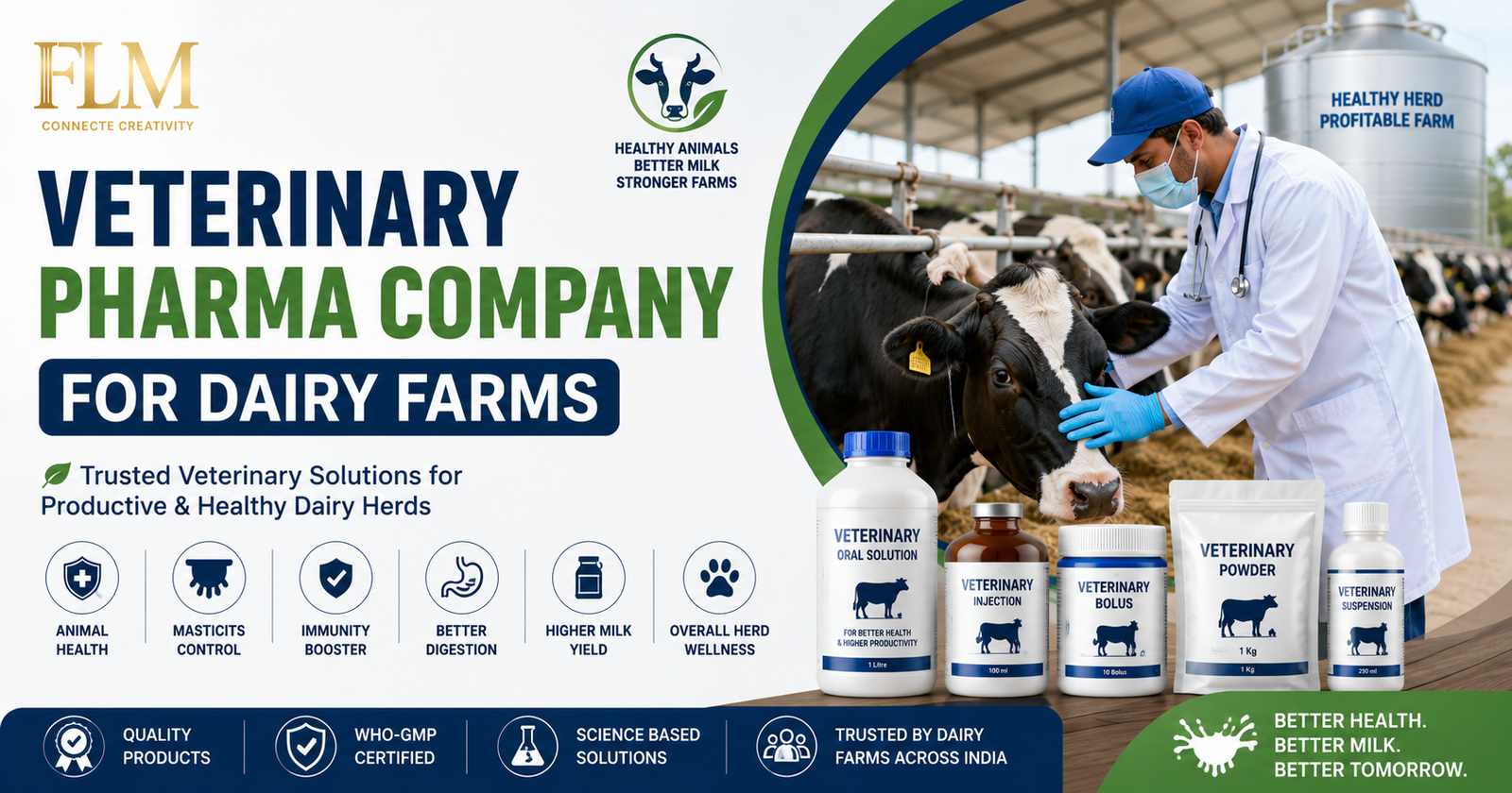 Veterinary Medicines For Dairy Farms | Trusted Pharma Company In India