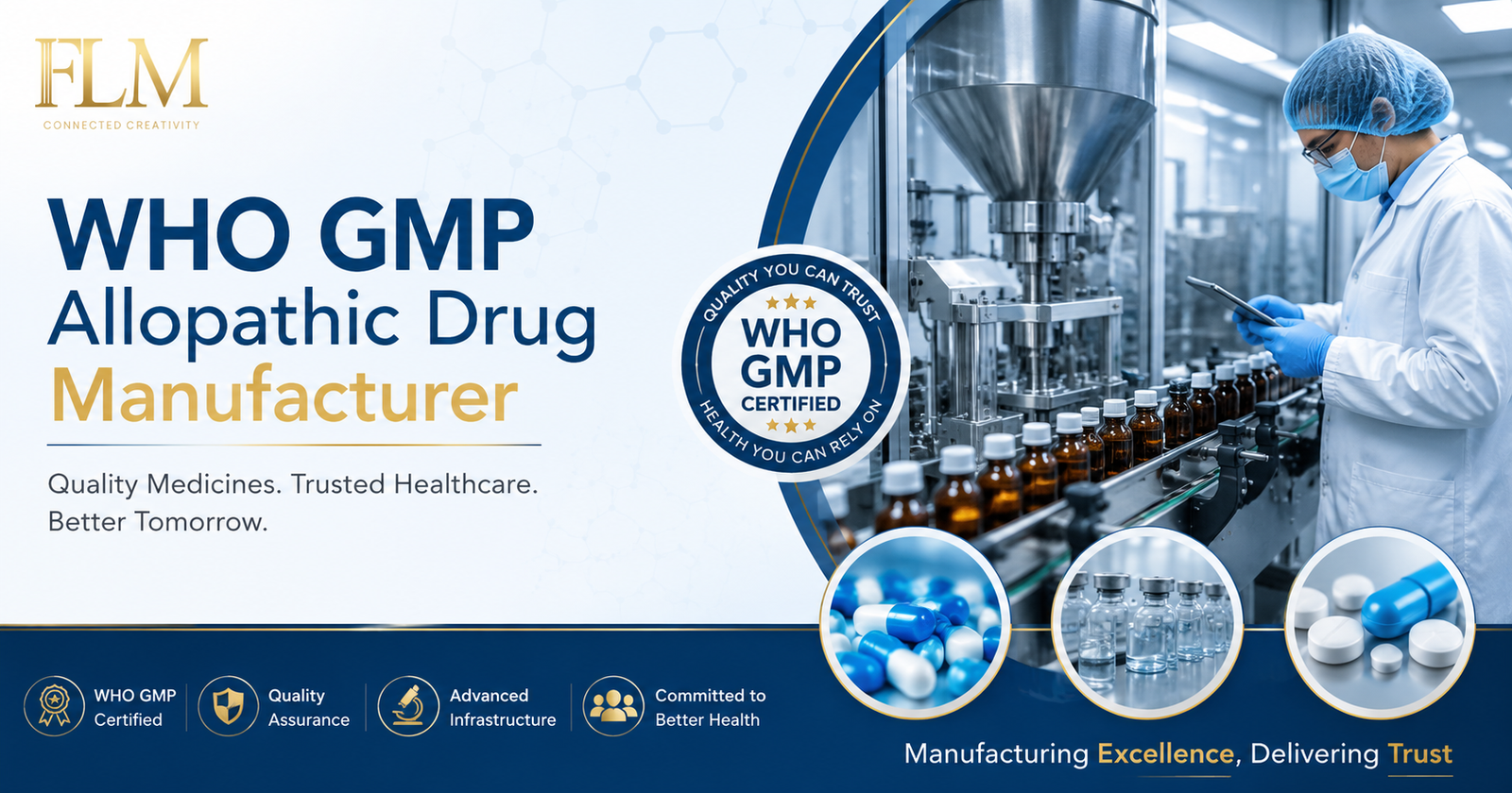 WHO GMP Allopathic Drug Manufacturer In India | Certified Pharma Company