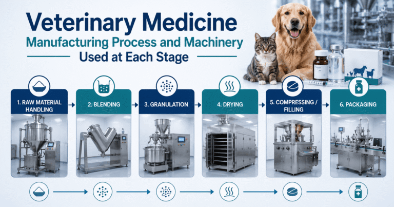 Machinery Used In Veterinary Medicine Manufacturing