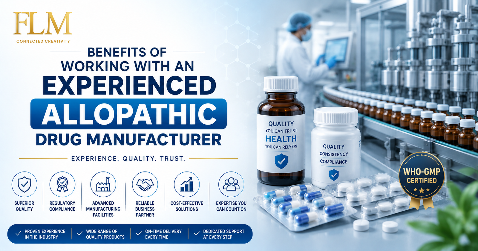 10 Benefits of Working With an Experienced Allopathic Drug Manufacturer