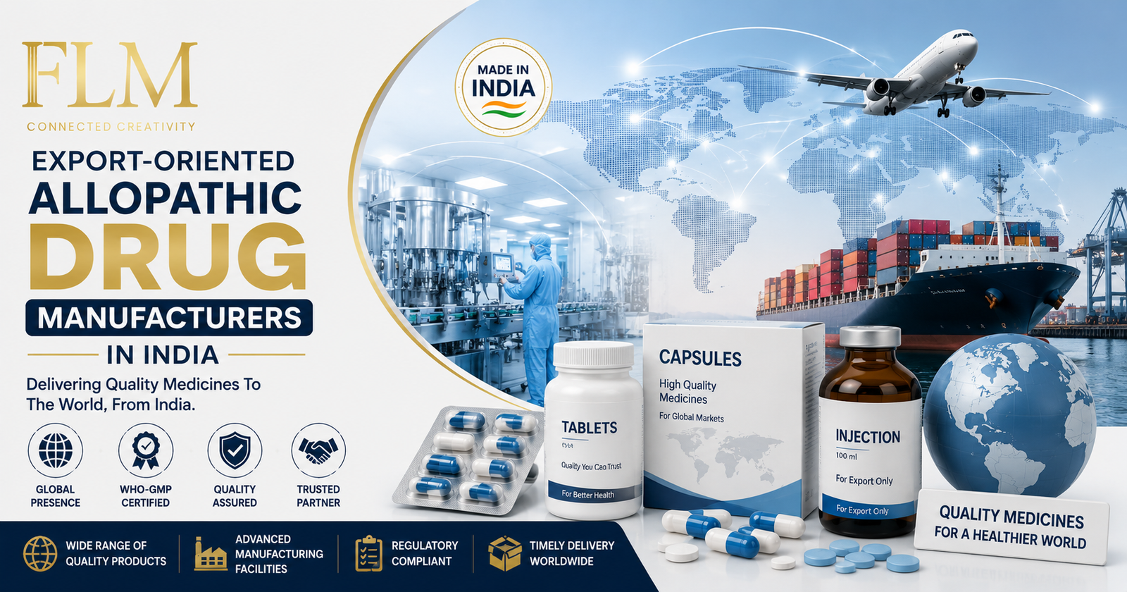 Export-Oriented Allopathic Drug Manufacturers In India | Global Pharma